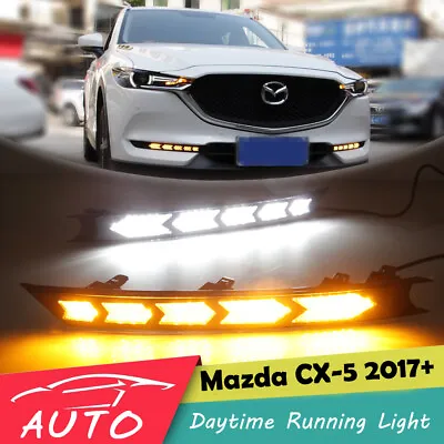 For Mazda CX-5 CX5 2017-2021 LED DRL Daytime Running Light Fog Day Lamp W/ Turn • $84.99