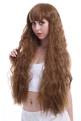 Clearance Lolita Harajuku Rhapsody Cosplay Wigs Long Curly Brown Wavy Party Hair • $25