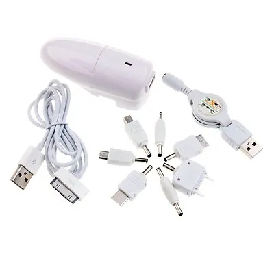 £8.99 • Buy USA SOCKET 2-in-1 Car & Home Charger - 7 Connectors For IPhone IPod MP3