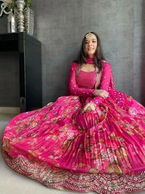 Indian Wear Party Designer Bridal Lehenga Choli Bollywood Ethnic Lengha Wedding • $55.99