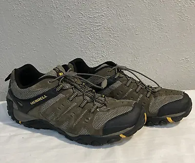 Merrell Men's Size 12 Moab Vent Low Hiking Shoe Boulder Toggle Laces *No Insoles • $24.98