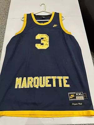Vintage Nike Team Sports Marquette Dwyane Wade Basketball Jersey Men’s XXL • $24.99