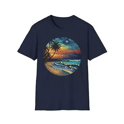 Cute Costa RIca Vacation T-shirt Colorful Beach Art Tee Adults S M L XL 2XL 3XL • $21.11