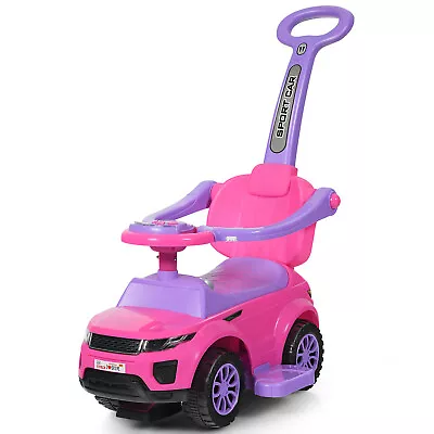 3 In 1 Baby Ride On Push Car Toy Kids Stroller Sliding Walking Car With Horn • £48.95