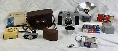 Llford Sportsman Camera MK2Leather Case Germany Dacora Lens 1:3.5/45mm 1959 • £69.99