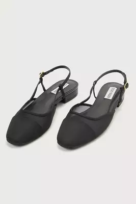 Women's Belinda-M Black Mesh Slingback Flats • $45