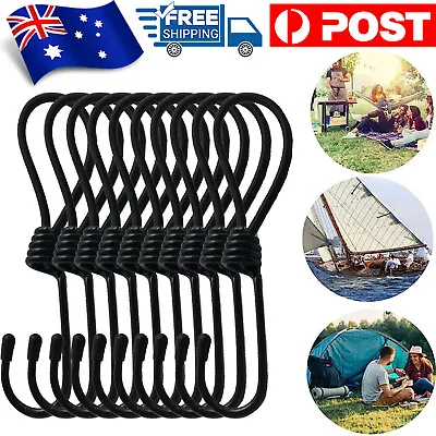 12PCS Caravan Privacy Screen Tie Down Kit Bungee Cords With Hook Pack Awning Mat • $17.87