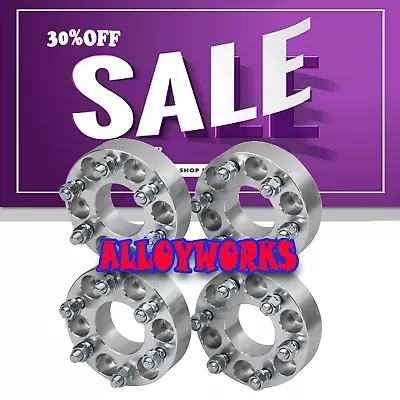 4 PC 6-Studs 38mm Wheel Spacers Fit Nissan Navara D40 6x114.3 12X1.25 Aluminum • $147.20