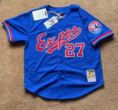 Vladimir Guerrero Sr. Expos Blue Mesh Jersey | Cooperstown Collection | Unworn • $79.99