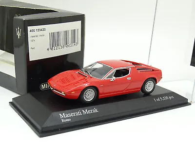 MINICHAMPS 1/43 - Maserati Merak Red 1974 • $47.63