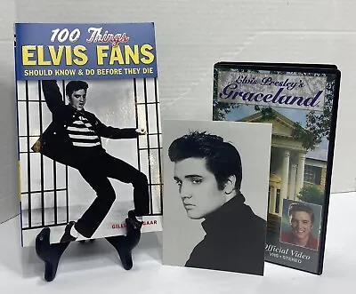 Elvis Presley Lot Graceland Cd-postcard-elvis Fan Book • $51.39