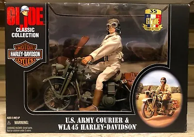 HASBRO GI Joe U.S. Army Courier & WLA 45 Harley- Davidson Motorcycle NIB 1998 • $189.99