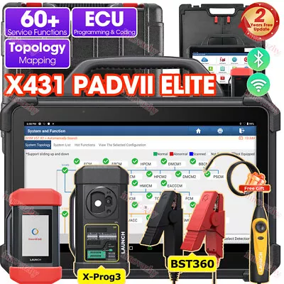 LAUNCH X431 PAD VII Pro X-PROG3 Car Diagnostic Scanner Tool IMMO Key Programming • $529