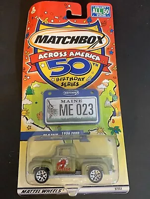 1956 Ford Pickup Matchbox Across America 50th Birthday Series Maine 1:64 Scale  • $9.99