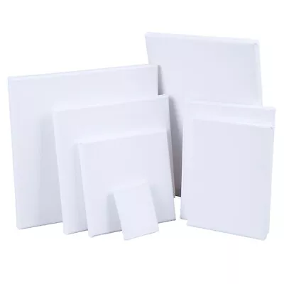 Blank White Mini Small Stretched Artist Canvas Art Board Oil Paint BoRA！X^JY ZSY • £5.19