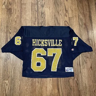 Vintage Hicksville #67 Football Jersey - Champion Brand - Size Men Large • $30