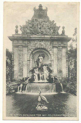 £0.87 • Buy Postcard Szczecin, Berlin Gate With Felderhoffountain, Run N. Denmark 1930