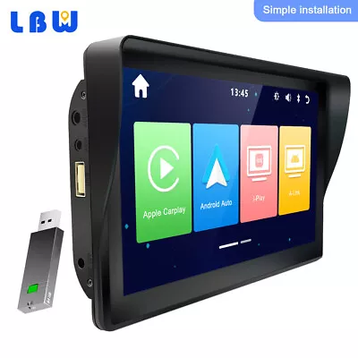 Universal Portable 7  Car Stereo Wireless Carplay Touch Screen Bluetooth USB FM • $100.11