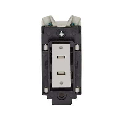 Crabtree 4530/6NR  Grid Light Switch 2 Way - No Rocker Black Trim • £6