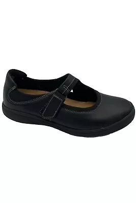 Earth Origins Leather Slip-On Mary Janes Elaine Black • $31.99