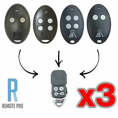 3 X To Suit BFT Mitto 2M 4M 12V Compatible Garage/Gate Remote D111751 D111750 • $30