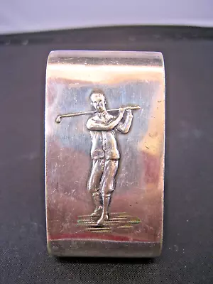 Vintage LEWBURY E.P.N.S. Australian Golf Player Triangular Napkin Ring Holder • $35.99