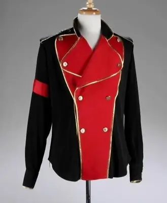 $230.59 • Buy New Black 1996th Michael Jackson's Red Lapel Double Breasted Jacket Fast Ship
