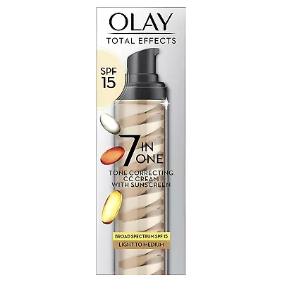 Olay Total Effects Tone Correcting Face Moisturizer With Sunscreen SPF 15 Light • $31.38