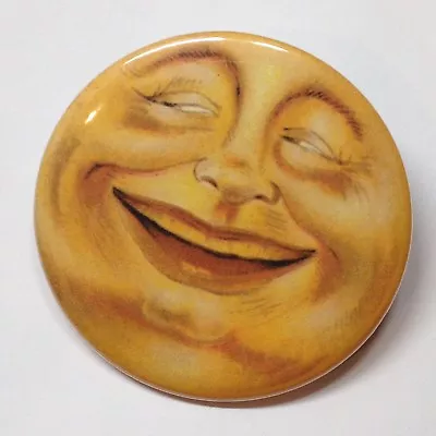 Moon Face Advertising Pocket Mirror Vintage Style • $15