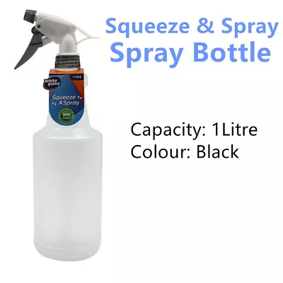 Squeeze N Spray Bottle Garden Watering Kit Plastic Empty Spray Bottle 1L Bulk • $16.95