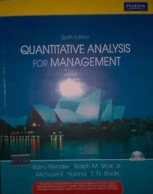 Quantitative Analysis For Management 10th Edition By Barry Render - ACCEPTABLE • $6.75