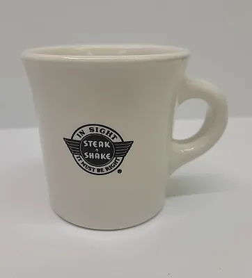 Vintage Steak N Shake Coffee Mug Buffalo China Co. Heavy  Diner Cups Made In USA • $15