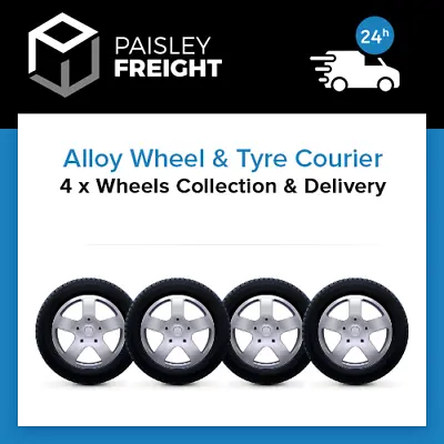 £39.99 • Buy 4 X Alloy Wheels & Tyres Courier - Collection & Delivery Service