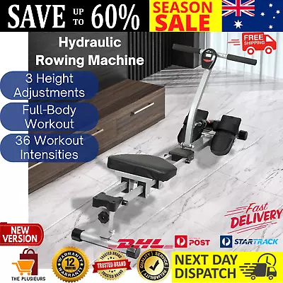 Centra Hydraulic Rowing Machine 12 Levels Resistance Cardio Exercise Fit Home AU • $189.97