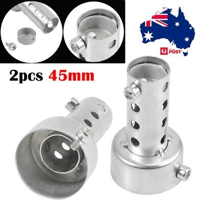 2Pcs 45mm Motorcycle Exhaust Can Muffler Baffle DB Killer Removable Silencer AUS • $15.85
