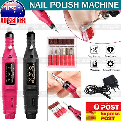 Electric Nail Drill Bits File Tool Machine Acrylic Art Manicure Pen Shaper HOT • $12.75