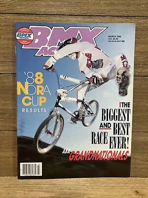 Bmx Action Magazine March 1988 Old School Vintage Redline Robinson Haro Auburn • $34.99