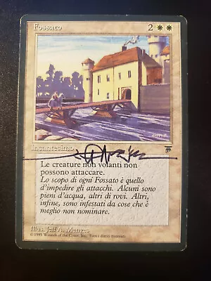 MTG: Moat (Fossato) (Legends) - HP - Rough Edges And Scuffs No Creases Or Tears • $950