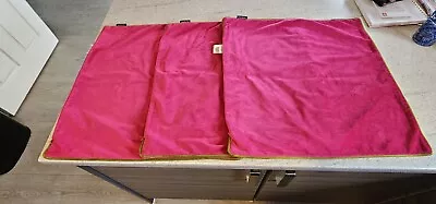 3 X Riva Paoletti Meridian Cushion Covers - Hot Pink / Lime - 22  X 22  • £20