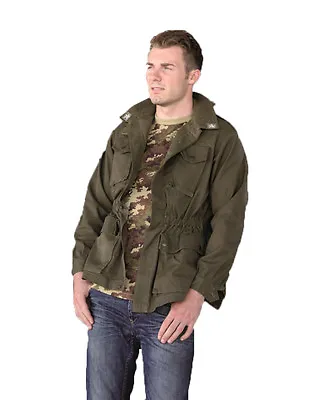 Italian Army Military Combat Field Shirt Jacket Olive Drab Used With Marks • £8.99