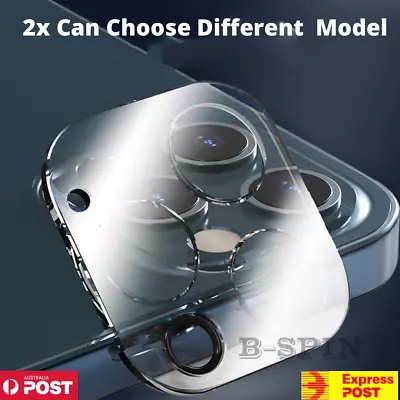 $5.99 • Buy 2X Back Camera Lens Tempered Glass Protector For IPhone 14 13 12 11 Pro Max Mini