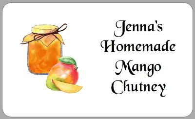 Mango Chutney Stickers Personalised Sticky Labels For Homemade Preserve Pot Jar • £2.70