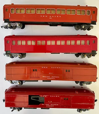 4  American Flyer Passenger Cars 2-650 Red 1-718 Mail Car Red 1-651 S-gauge 1/64 • $48