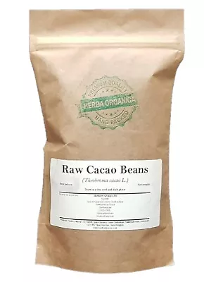 Raw Cacao Beans - Theobroma Cacao L # Herba Organica # • £11.99