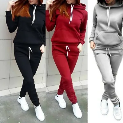 Women Jogging Tracksuit Suit Sport Gym Coat Sweat Suit Apparel Pants Outfits Set • $25.99