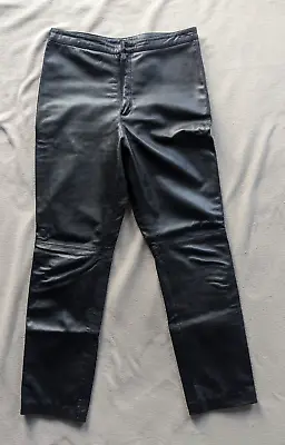 The Jacket Maker Men's Black Lambskin Leather Pants 32W X 32L • $140