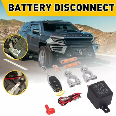 Car Battery Switch Disconnect Power Kill Master Isolator Cut Off Remote Control • $20.99