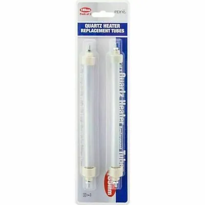 £4.49 • Buy 2pc QUARTZ HEATER REPLACEMENT TUBES BULBS 400W FROSTED LAMP 185mm