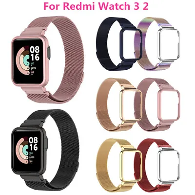 For Redmi Watch 2 Lite/Xiaomi Mi Watch Lite Milanese Wristband Band Strap+Case • £8.30