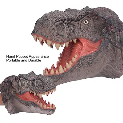 Dinosaur Puppet Rubber Portable Hand Drawn Comfortable Grip Tyrannosaurus Hand • £12.44